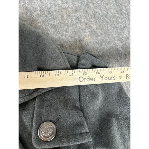 Worthington Coat Sz Small Women's Classic‎ Pea Coat Jacket Gray - Picture 5 of 15